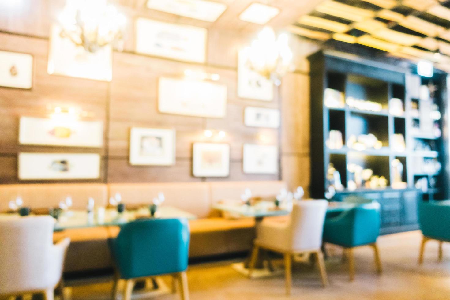 Abstract blur restaurant photo