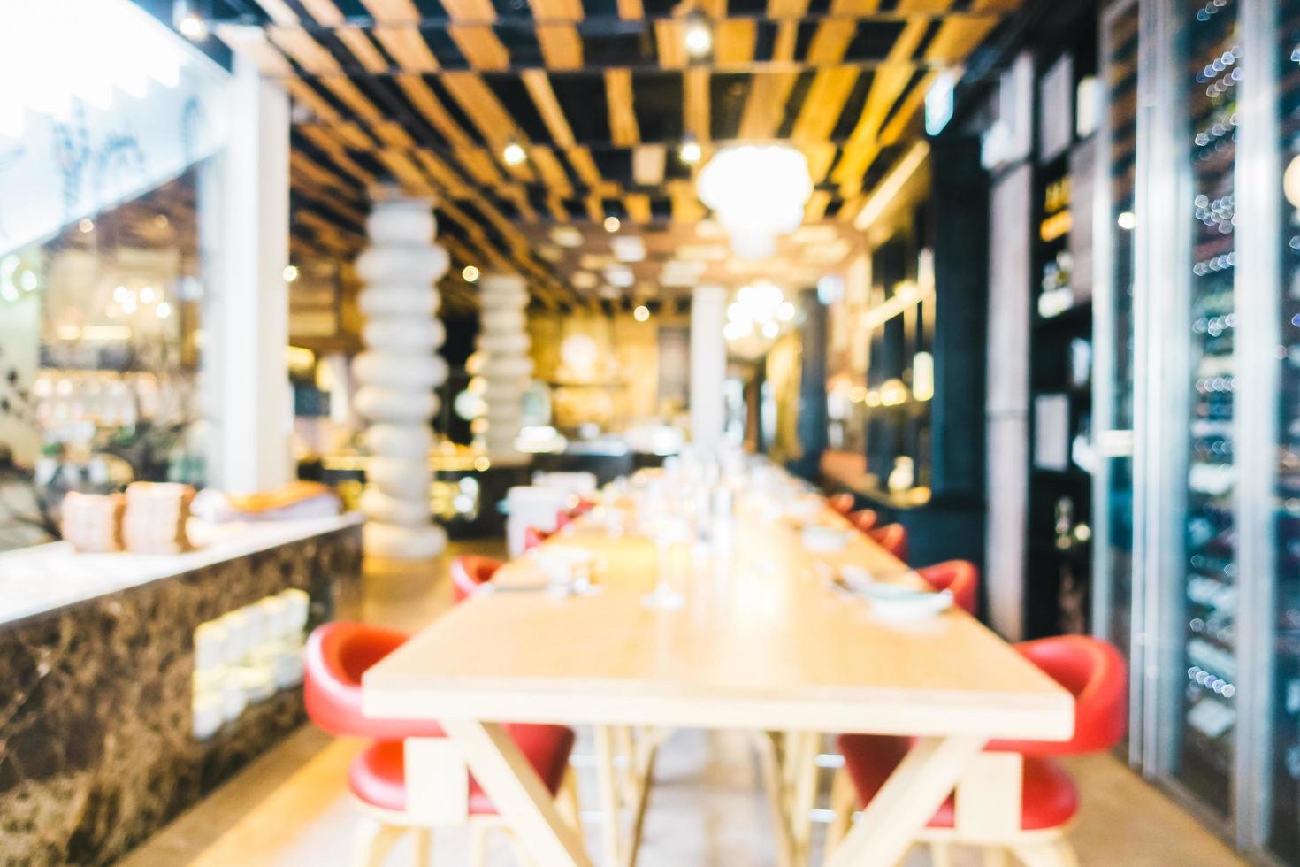 Abstract blur restaurant photo
