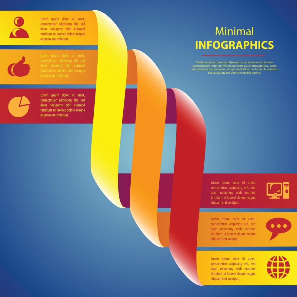 Info graphic minimal vector