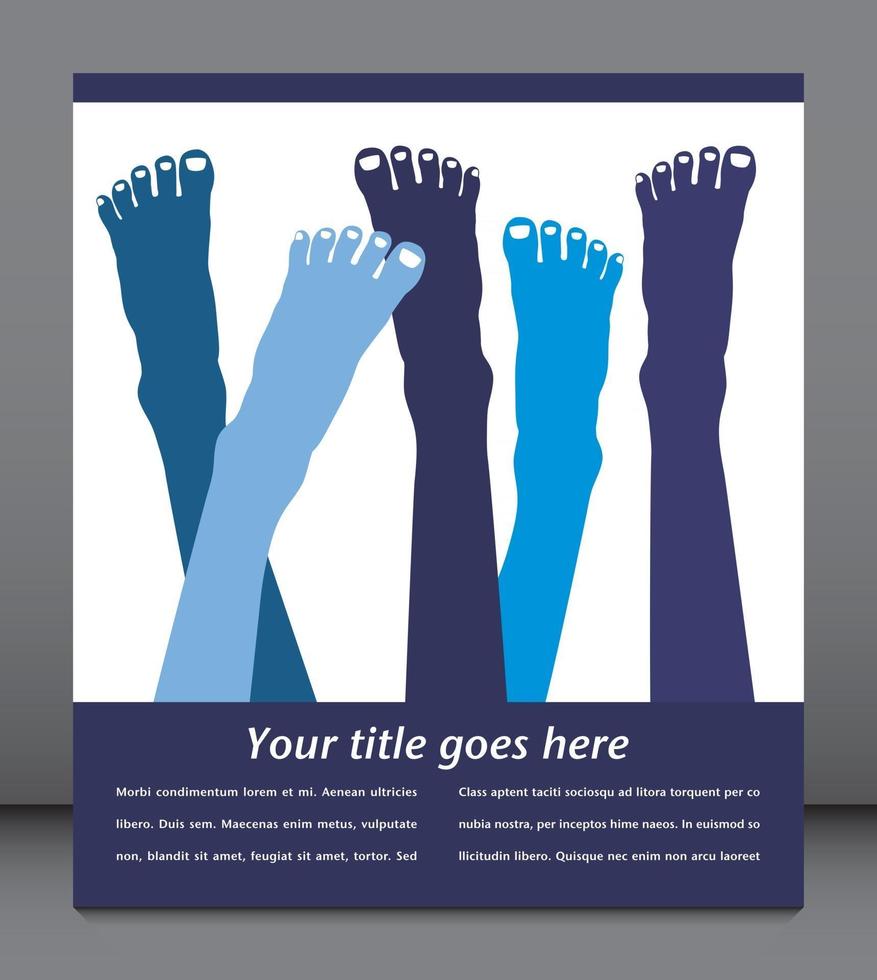 Foot Illustration Design vector