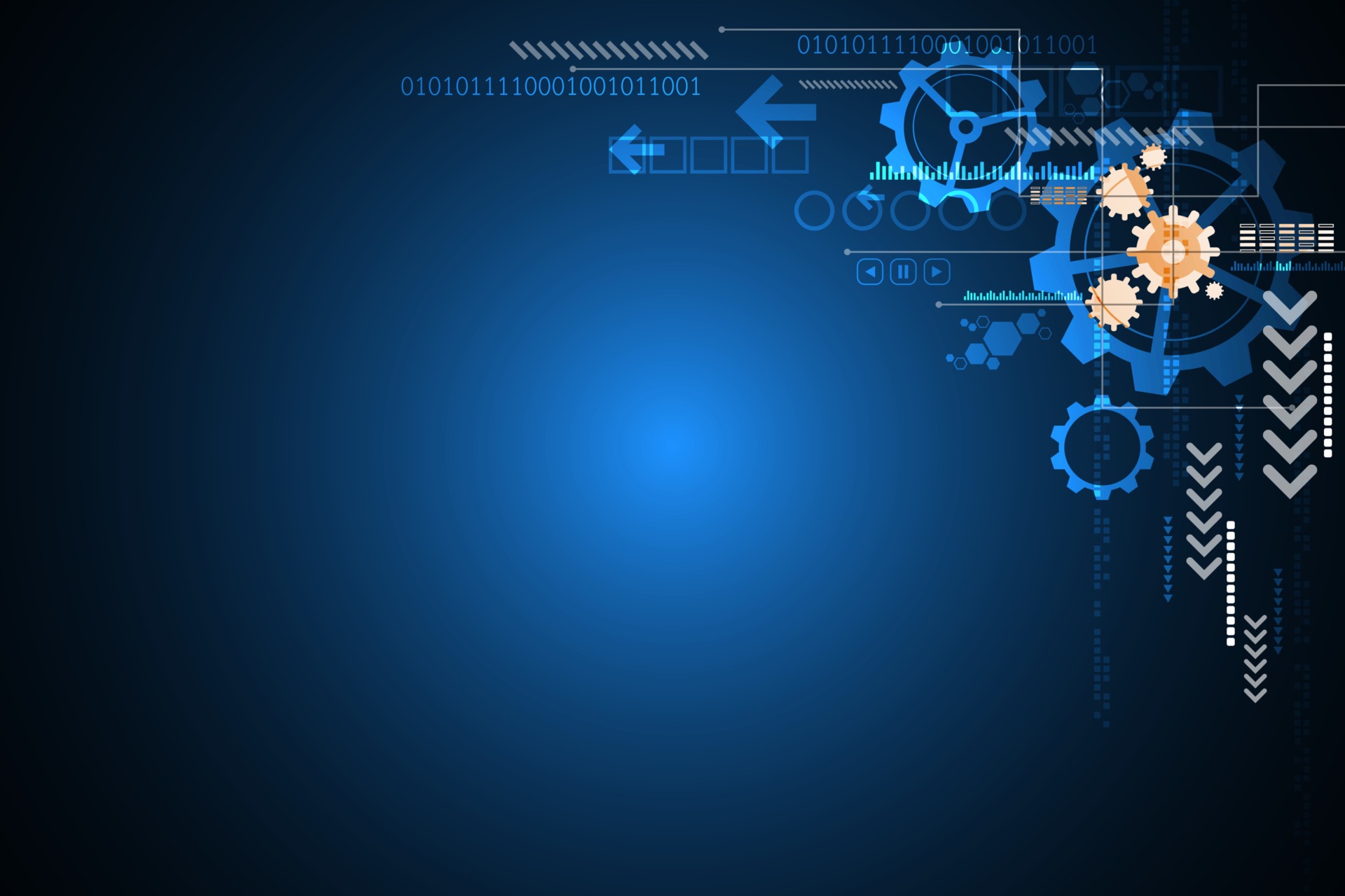 Vector background in the concept of technology. 2808149 Vector Art at ...