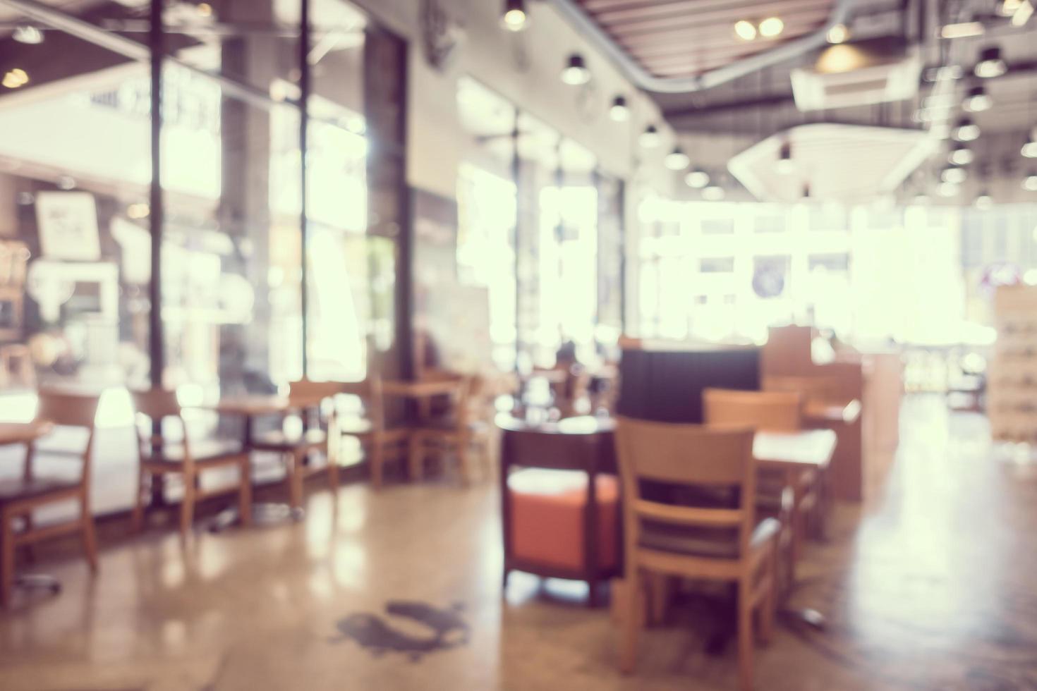 Abstract blur and defocused coffee shop cafe and restaurant photo