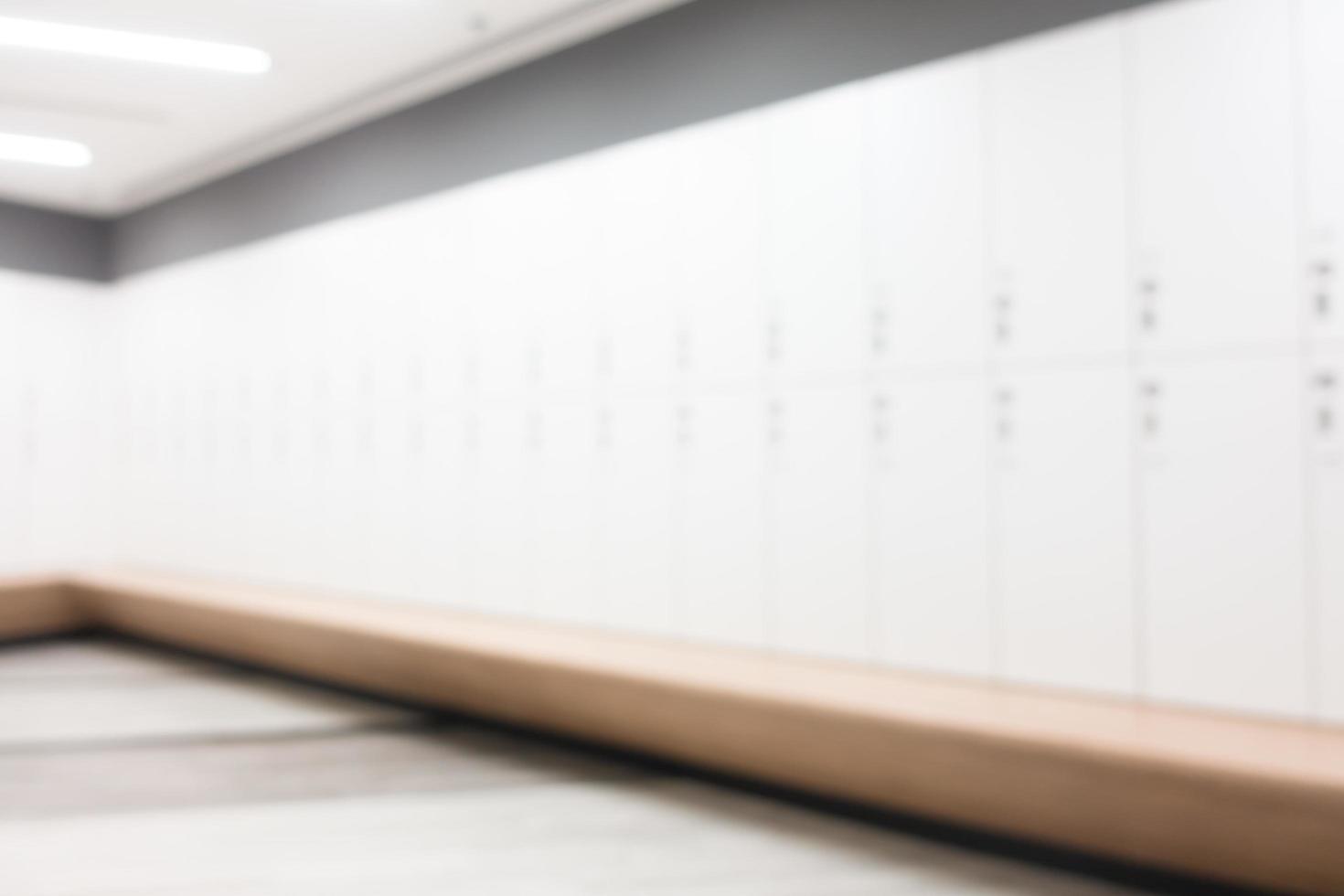 Abstract blur locker room in fitness and gym photo
