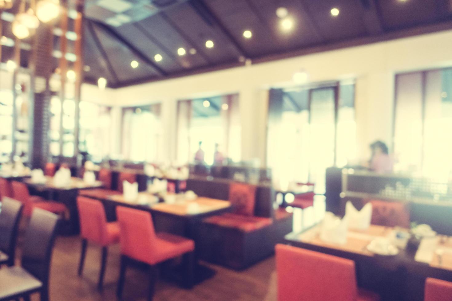 Abstract blur and defocused coffee shop cafe and restaurant photo