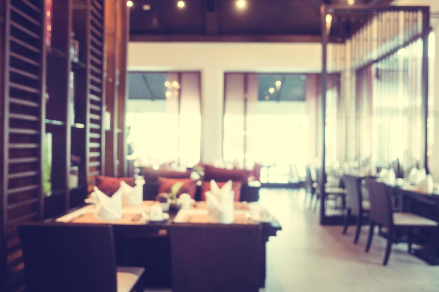 Abstract blur and defocused coffee shop cafe and restaurant photo