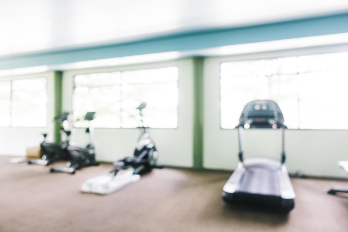 Abstract blur gym and fitness room photo