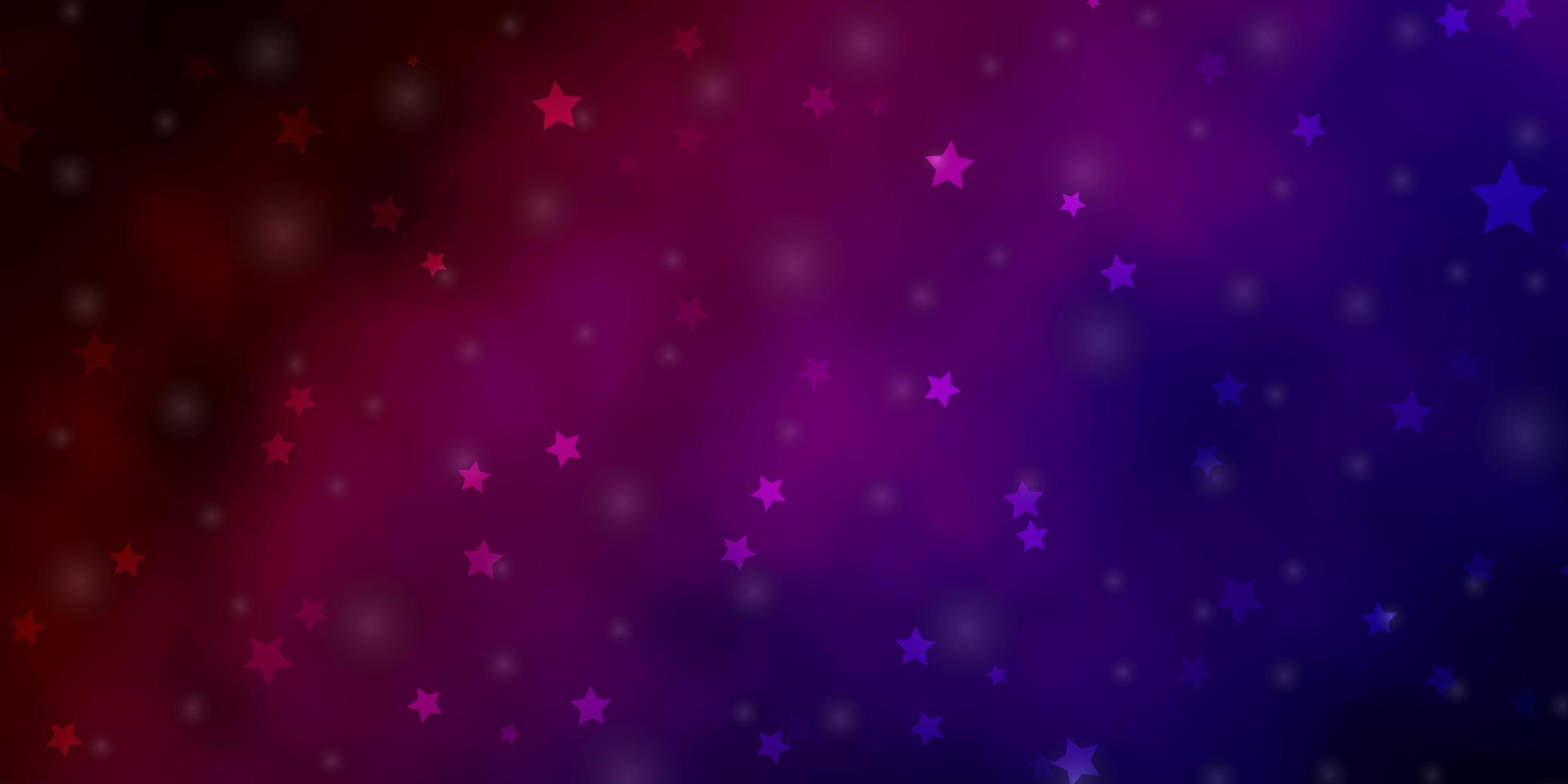 textura de vector azul oscuro, rojo con hermosas estrellas. Ilustración abstracta geométrica moderna con estrellas. patrón para envolver regalos.