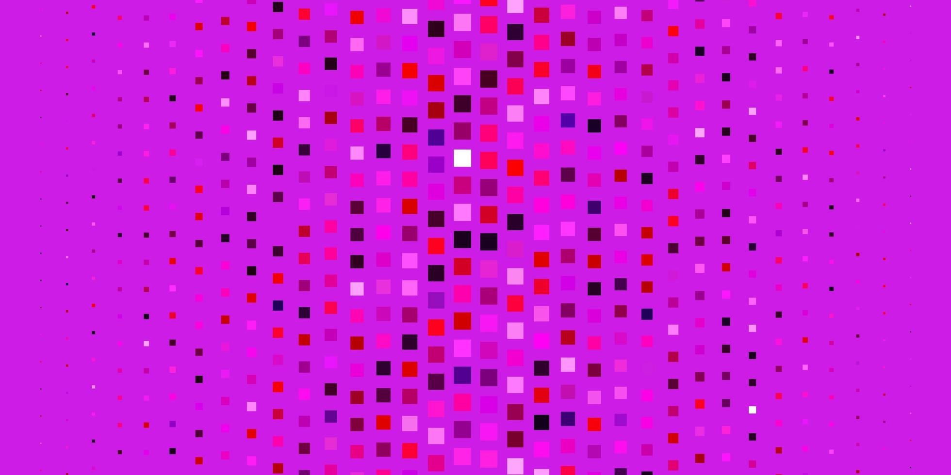 Fondo de vector violeta, rosa claro con rectángulos. Ilustración de degradado abstracto con rectángulos de colores. mejor diseño para su anuncio, cartel, banner.