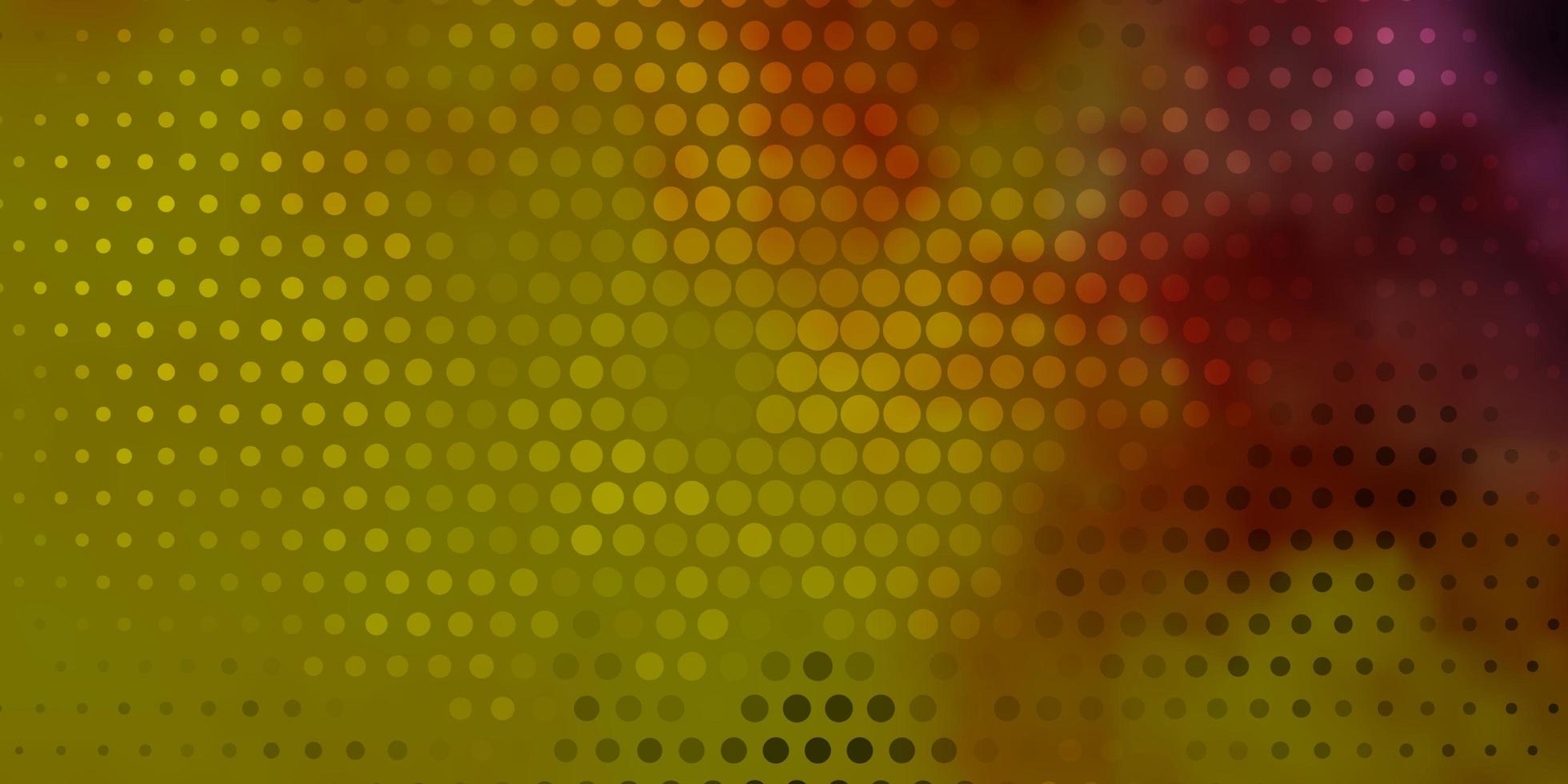 Light Pink, Yellow vector template with circles. Abstract colorful disks on simple gradient background. Design for your commercials.