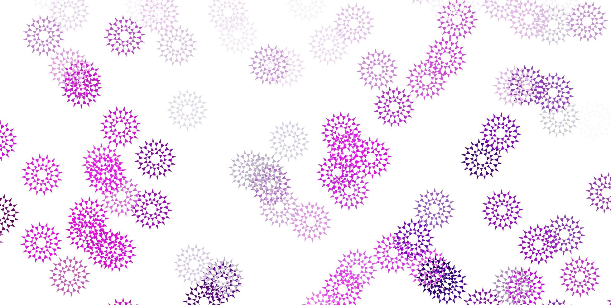 Light purple, pink vector natural artwork with flowers.