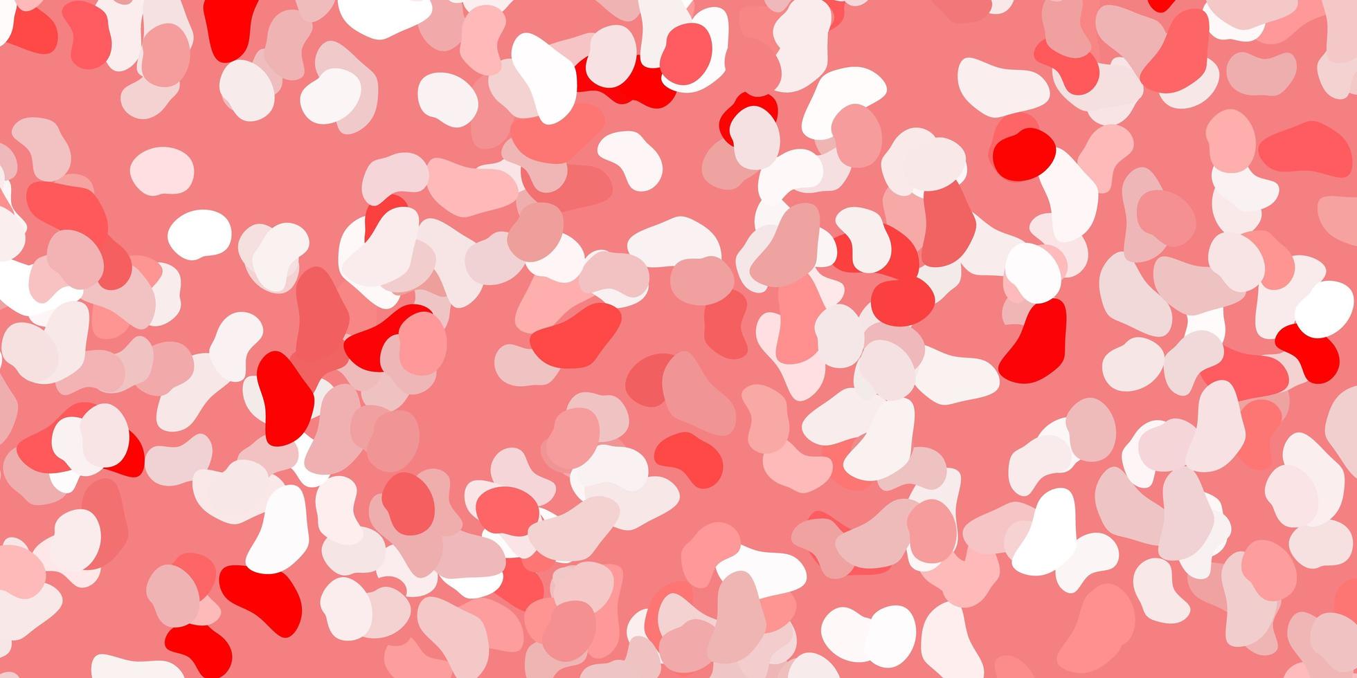 Light red vector pattern with abstract shapes.