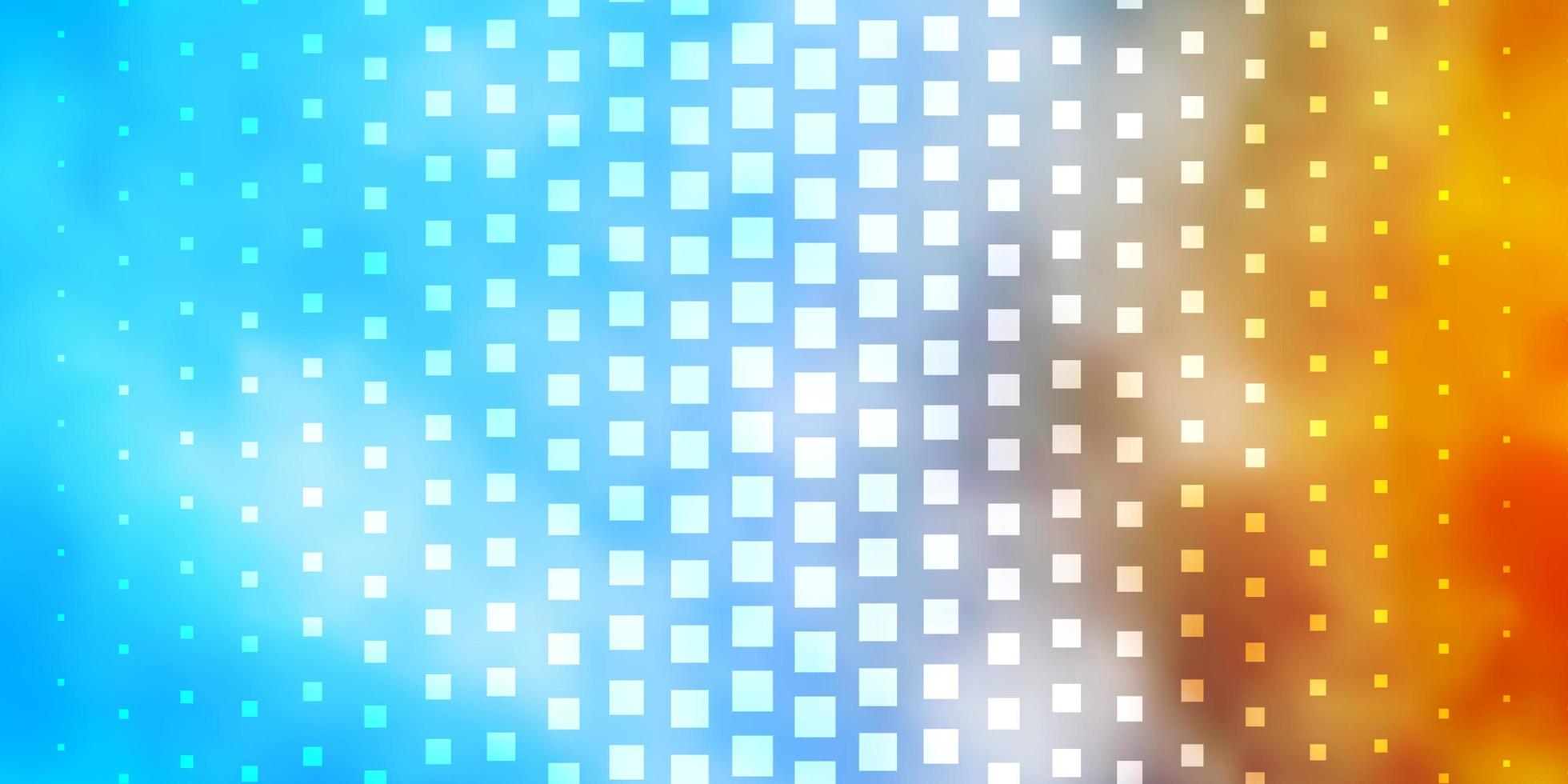 Light Blue, Yellow vector background in polygonal style. Colorful illustration with gradient rectangles and squares. Template for cellphones.