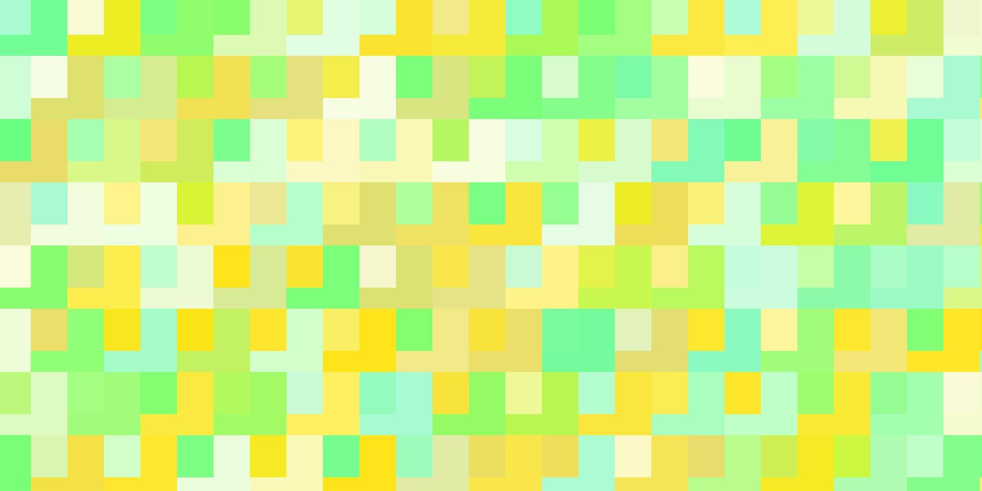 Fondo de vector verde claro, amarillo con rectángulos. rectángulos con degradado de colores sobre fondo abstracto. plantilla para teléfonos móviles.