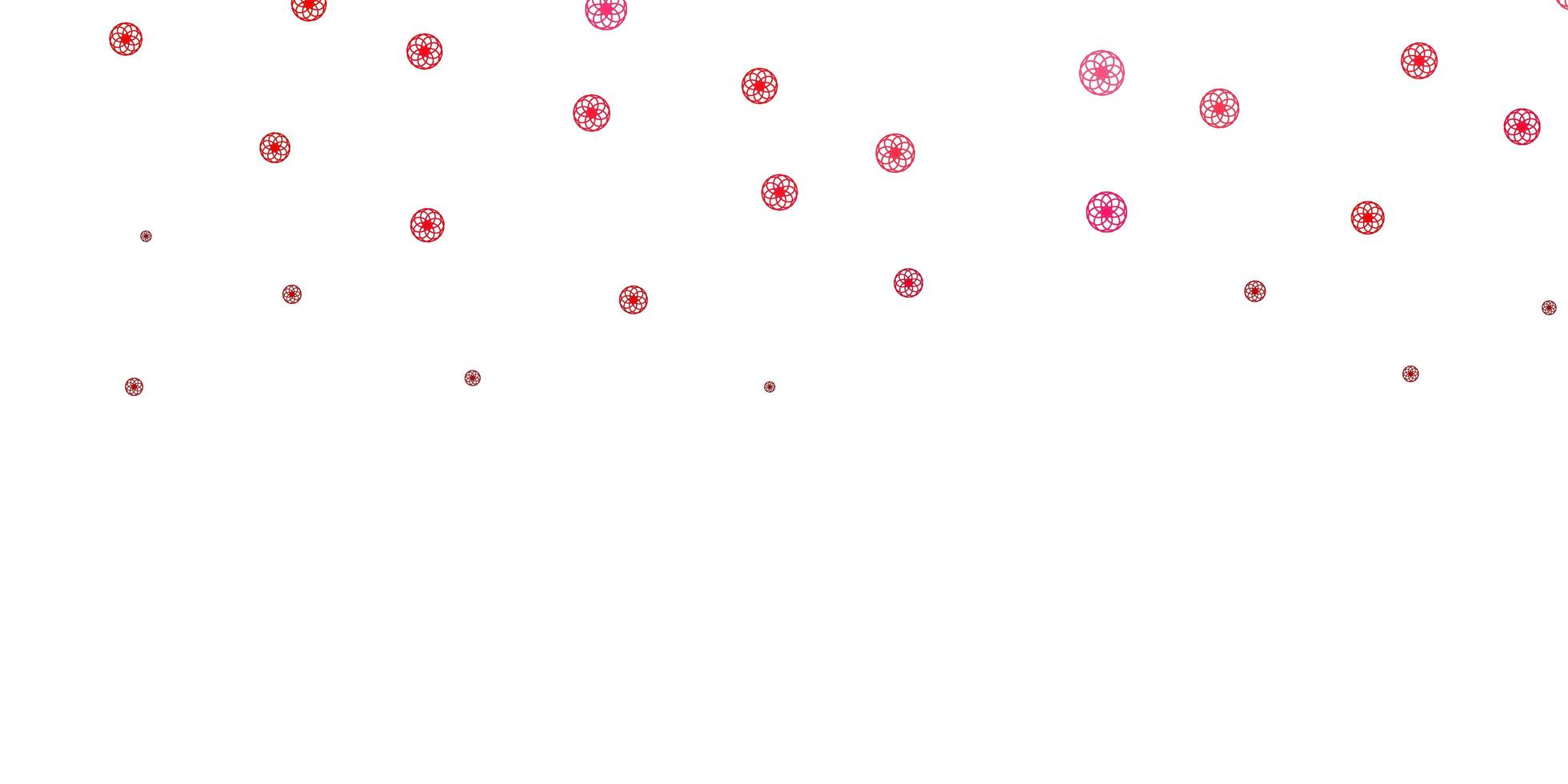 Light Pink, Red vector template with circles.