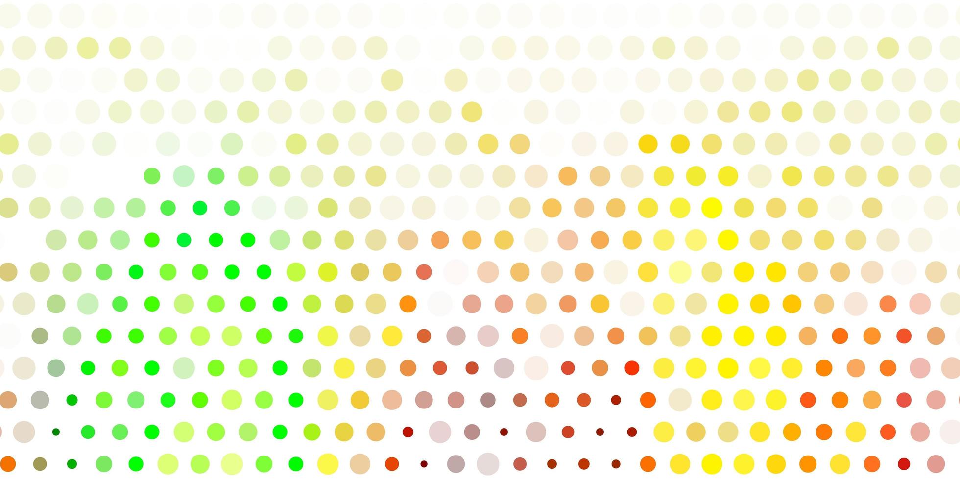 Light green, yellow vector backdrop with dots.