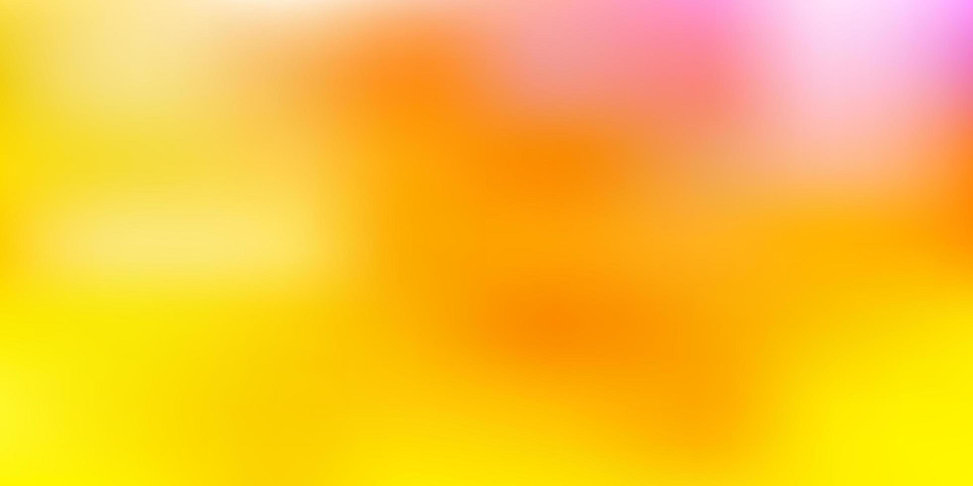 Light pink, yellow vector gradient blur template.
