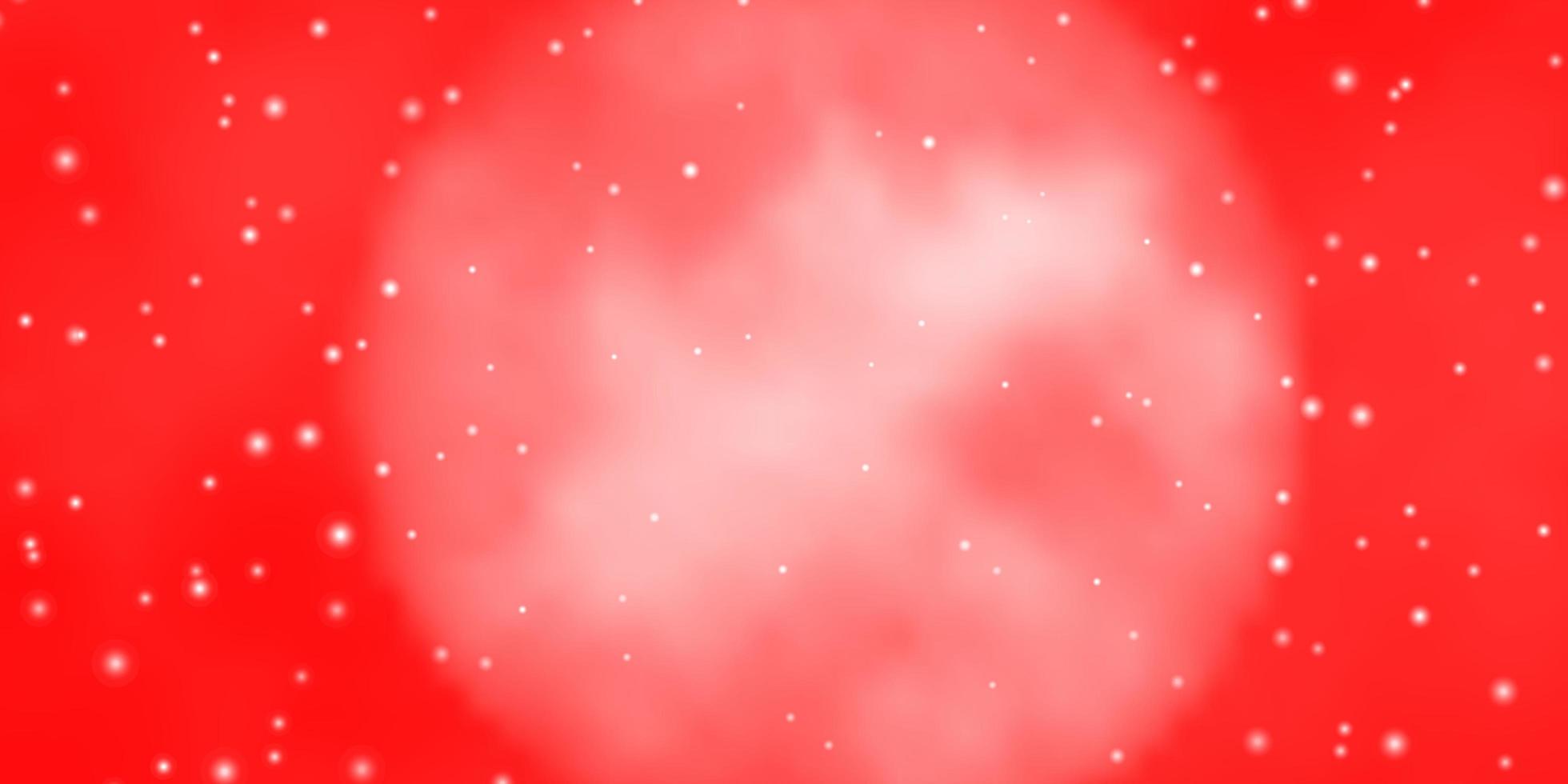 Light Red vector background with small and big stars. Blur decorative design in simple style with stars. Theme for cell phones.