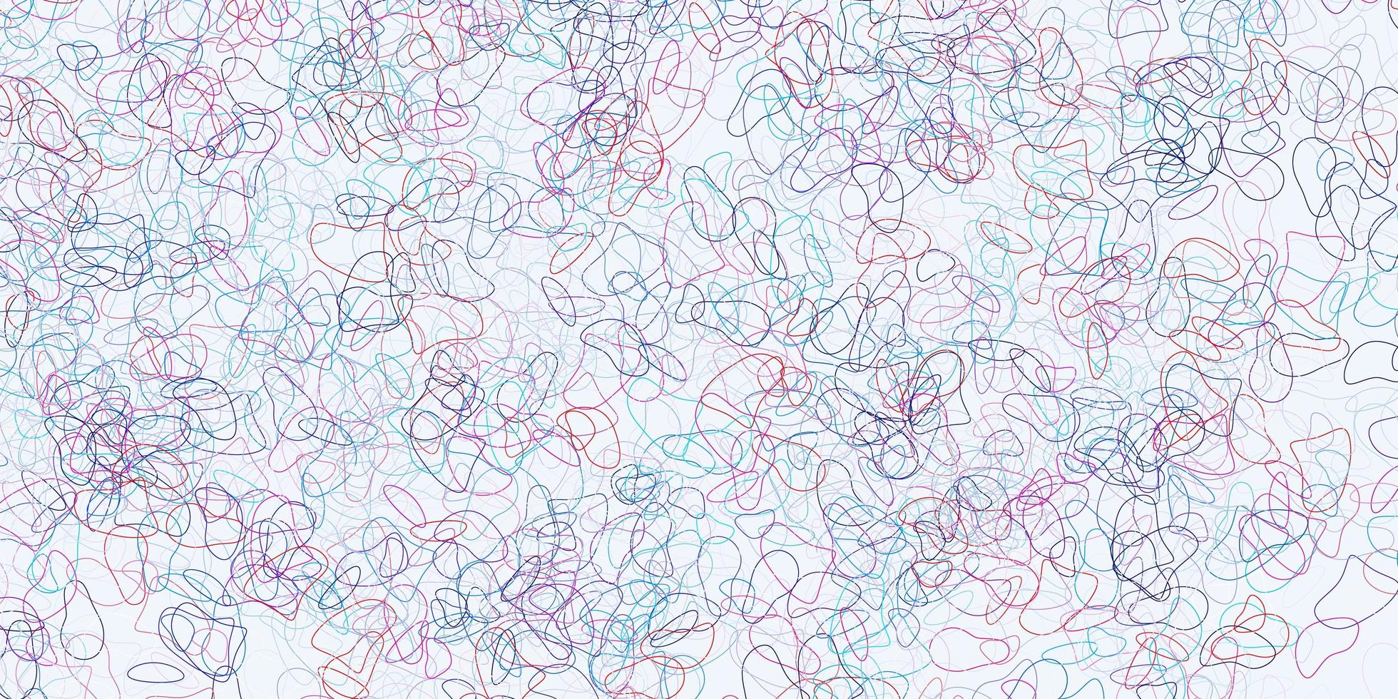 Light blue, red vector background with random forms.