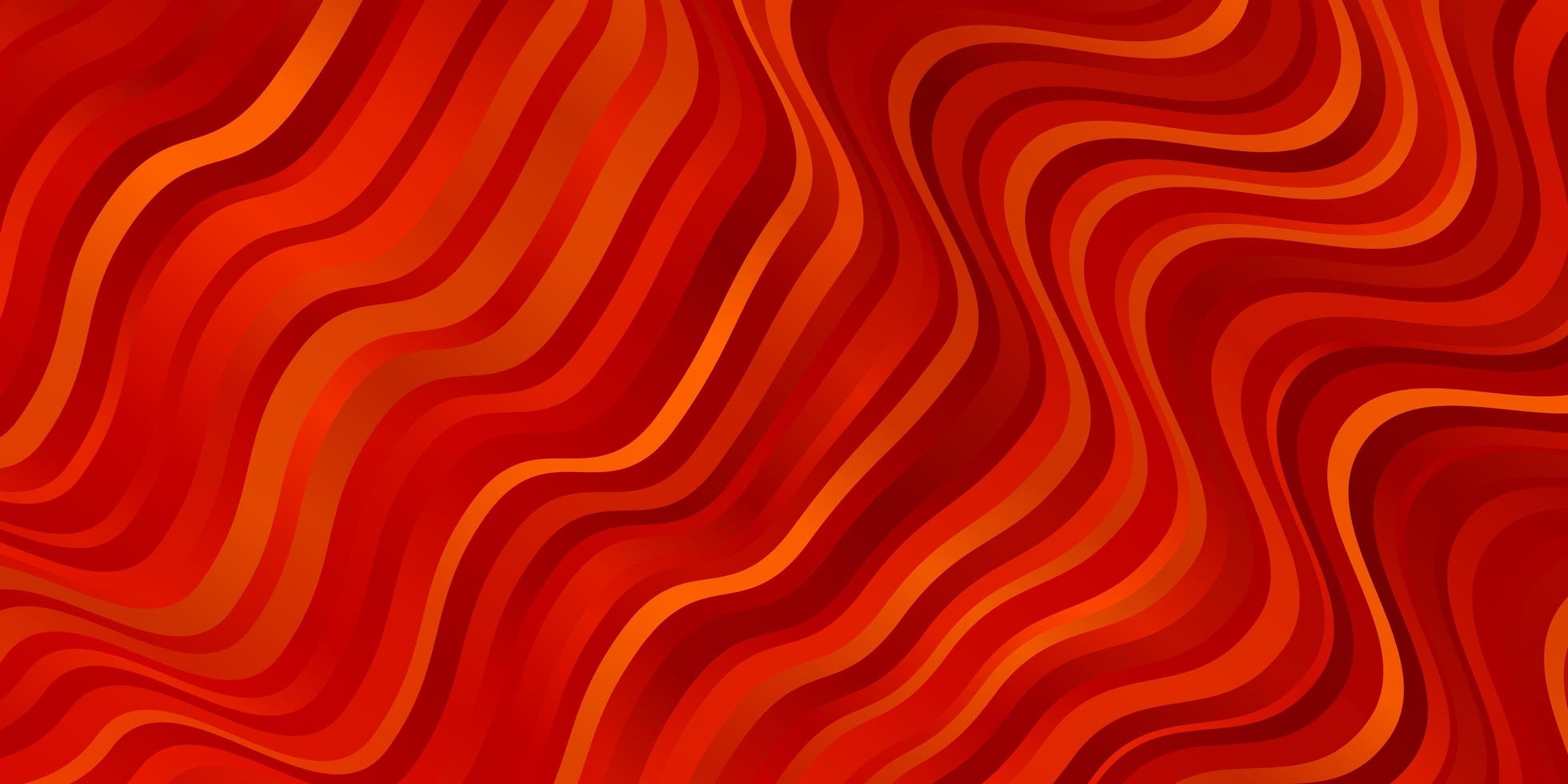 Light Orange vector template with wry lines. Bright sample with colorful bent lines, shapes. Pattern for ads, commercials.
