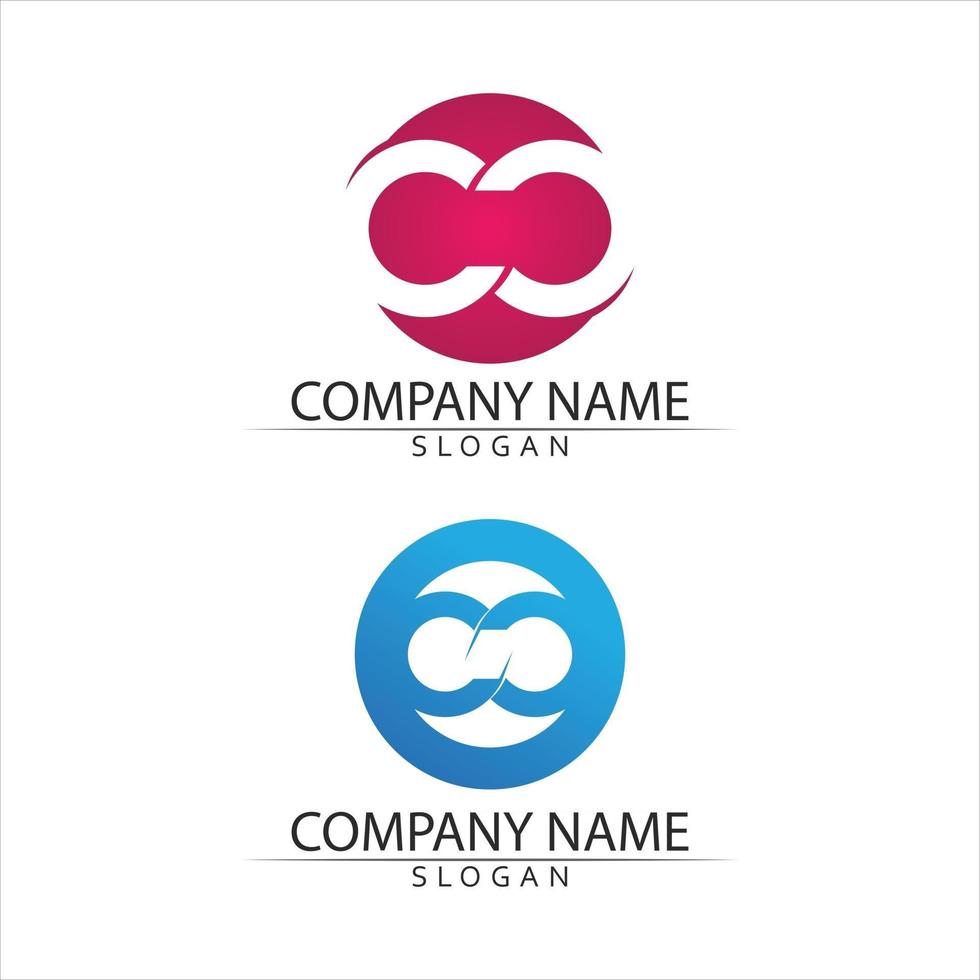 diseño de vector de diseño infinito conjunto de logotipo para icono de negocio