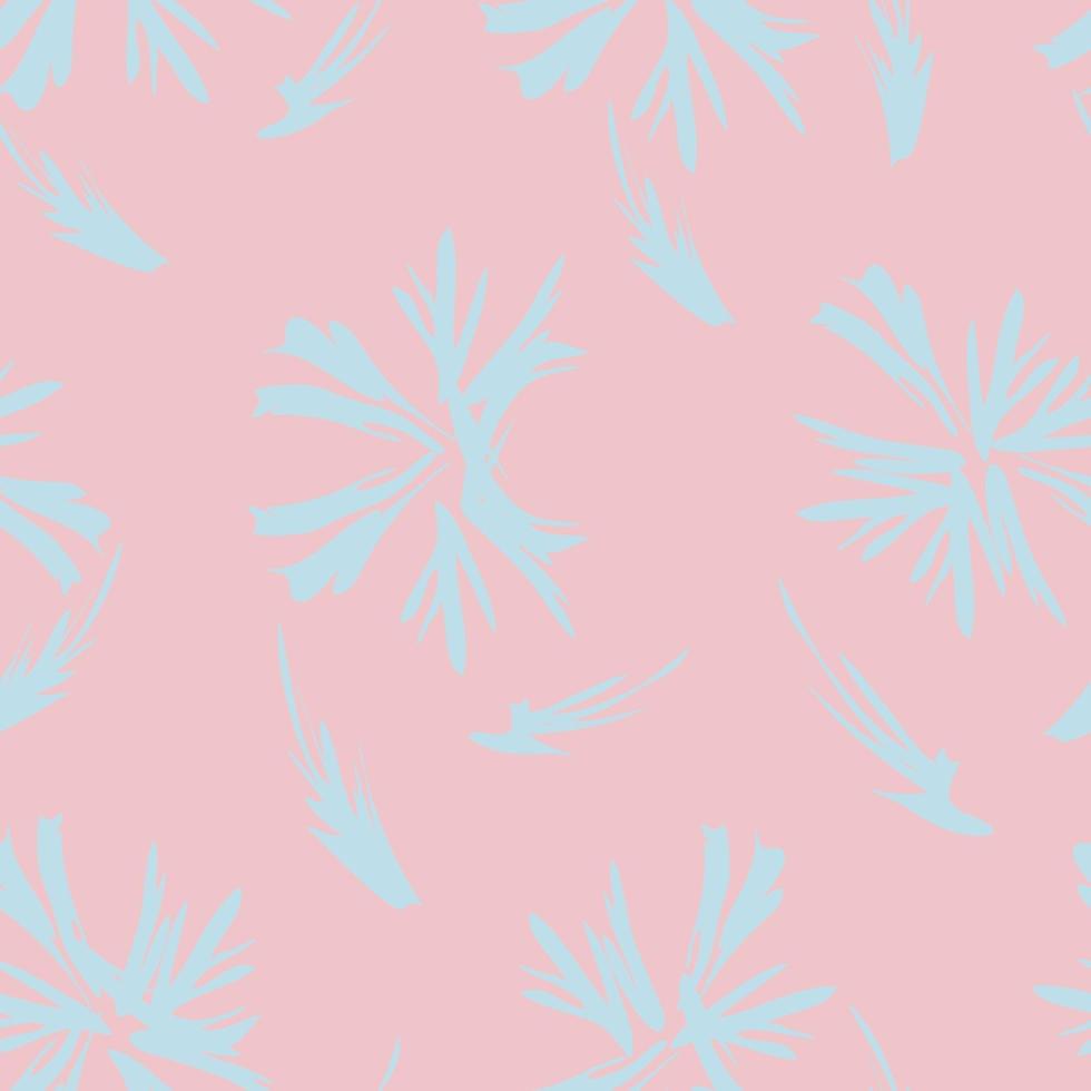 Pink Floral Brush strokes Seamless Pattern Background vector