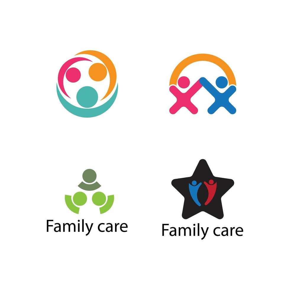 family care adoption vector