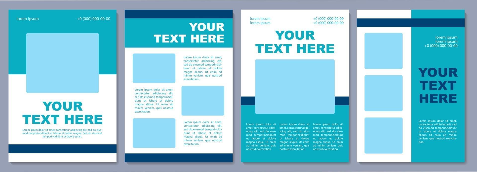 Real estate brochure template. Solution for estate agent. Flyer, booklet, leaflet print, cover design with copy space. Your text here. Vector layouts for magazines, annual reports, advertising posters