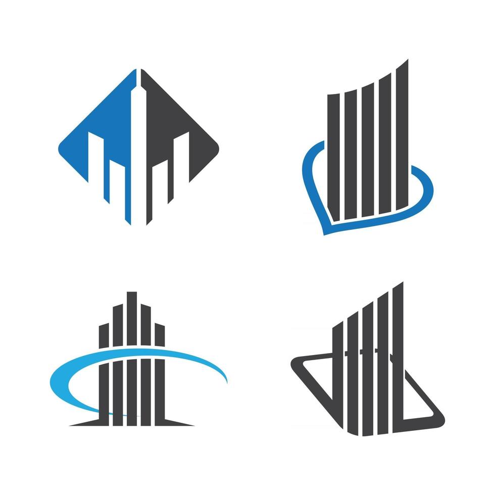 Real estate logo images vector