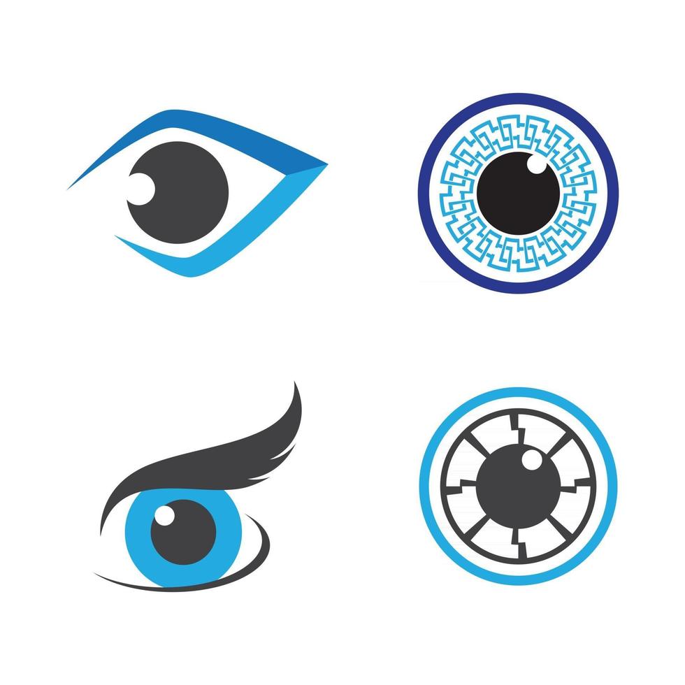 imágenes de logo cuidado de ojos vector