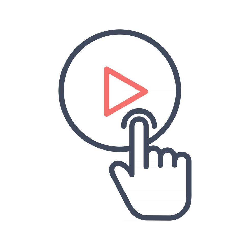 Video Player Icon vector