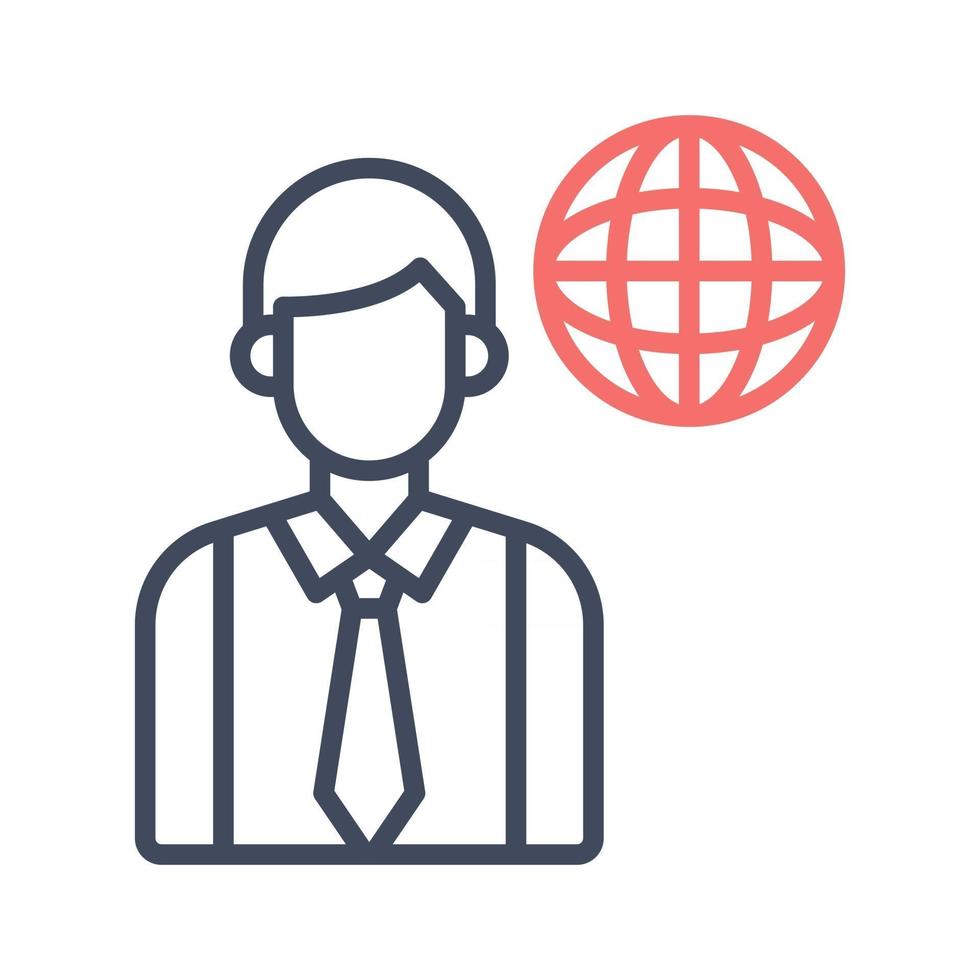 Global Business Icon vector