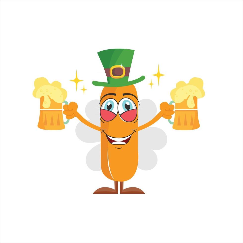 St Patricks Day Cartoon Character vector