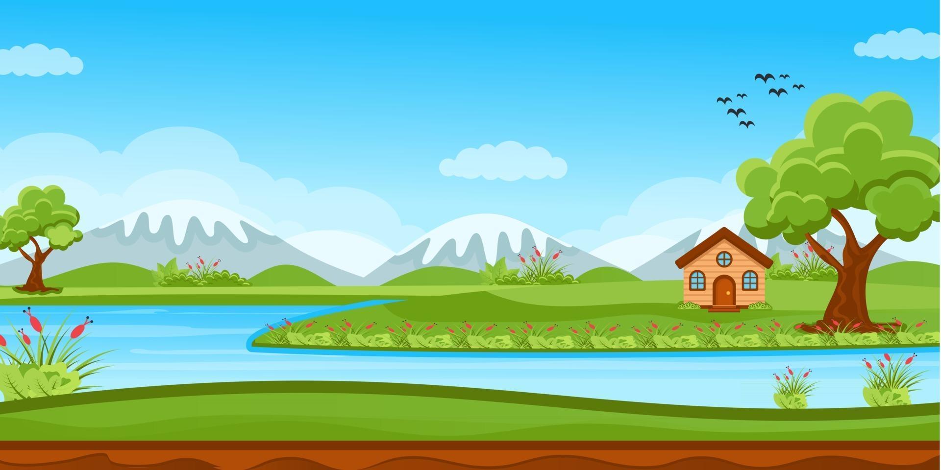 Valley Game  Background vector