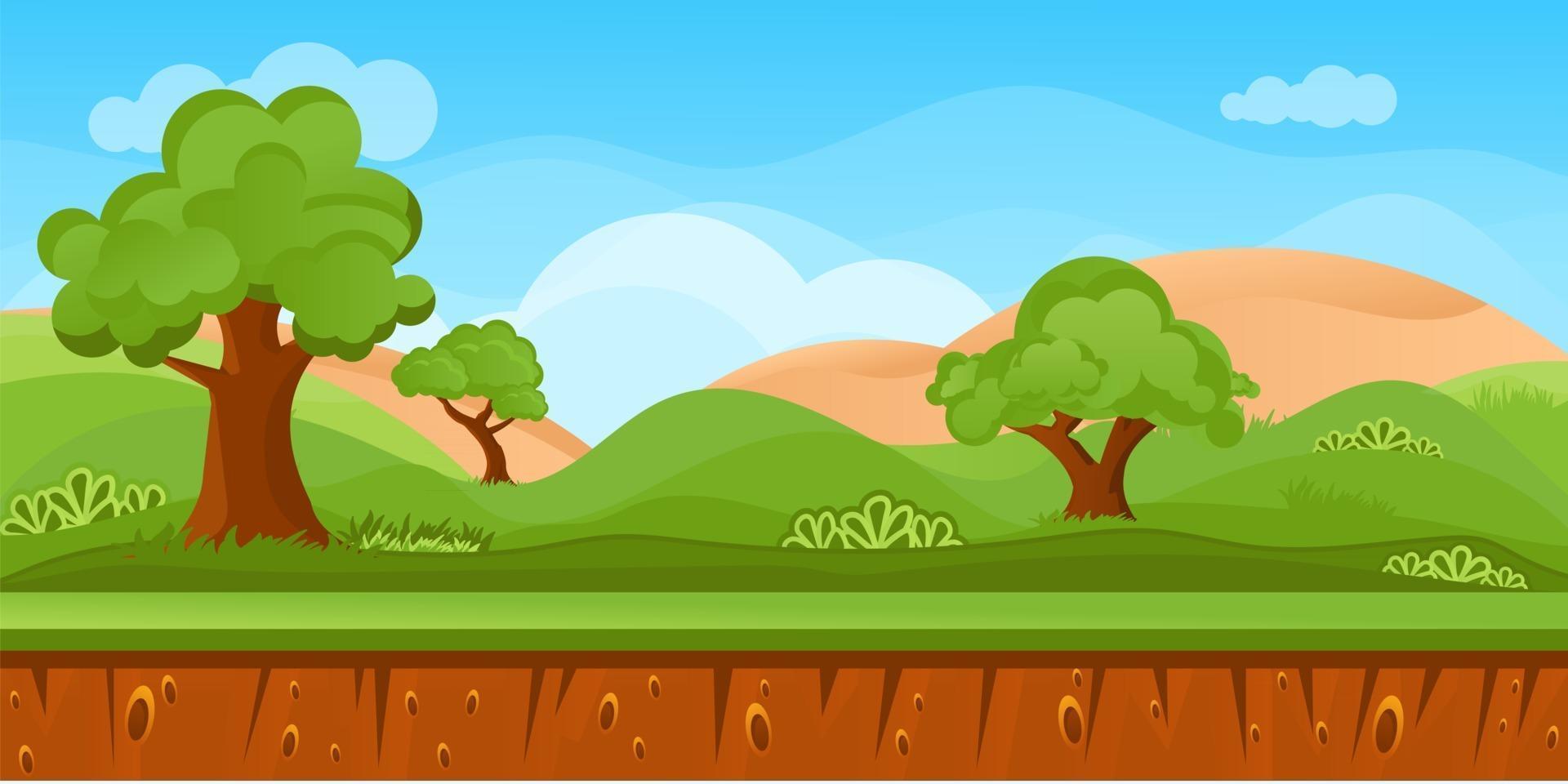 Landscape Forest Background vector