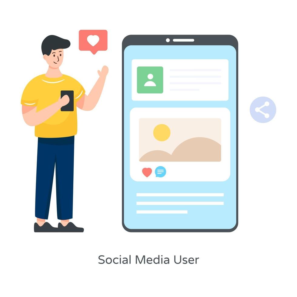 Social Media User vector