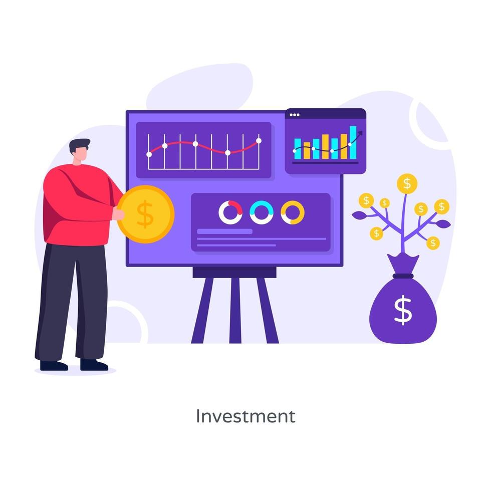 Investment and Marketing vector