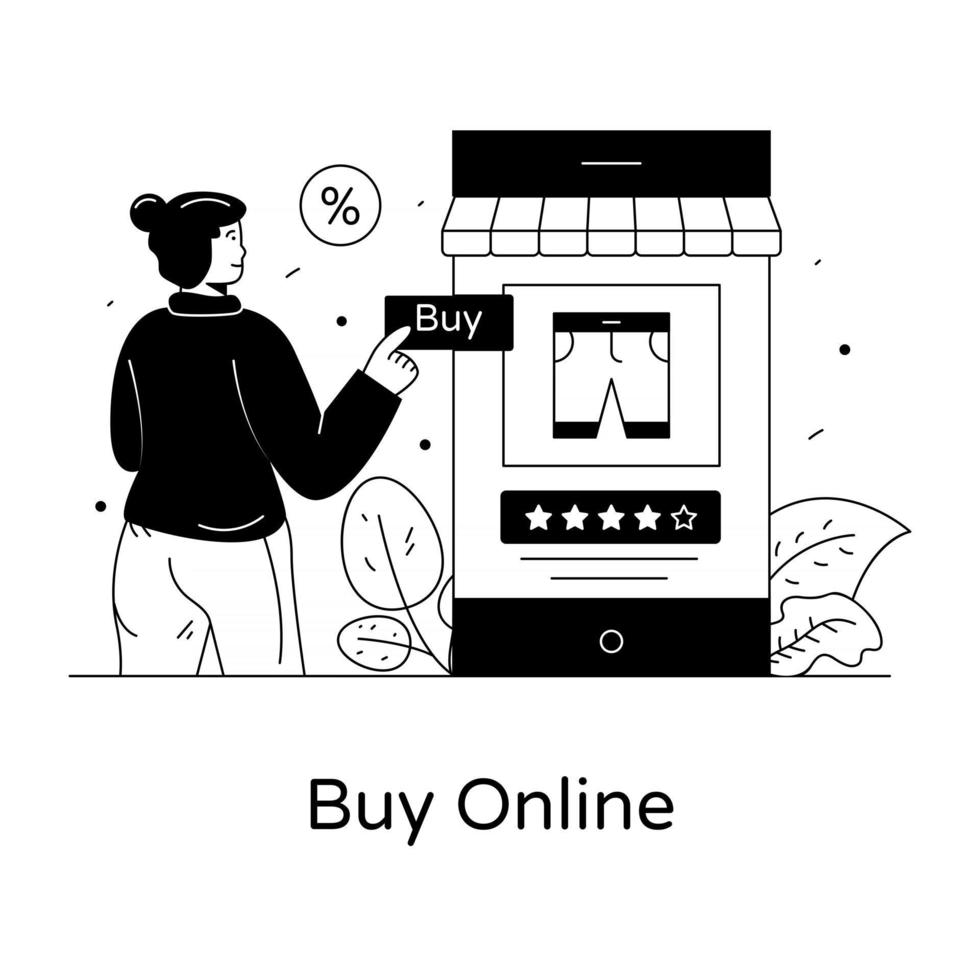 compra online y compras vector