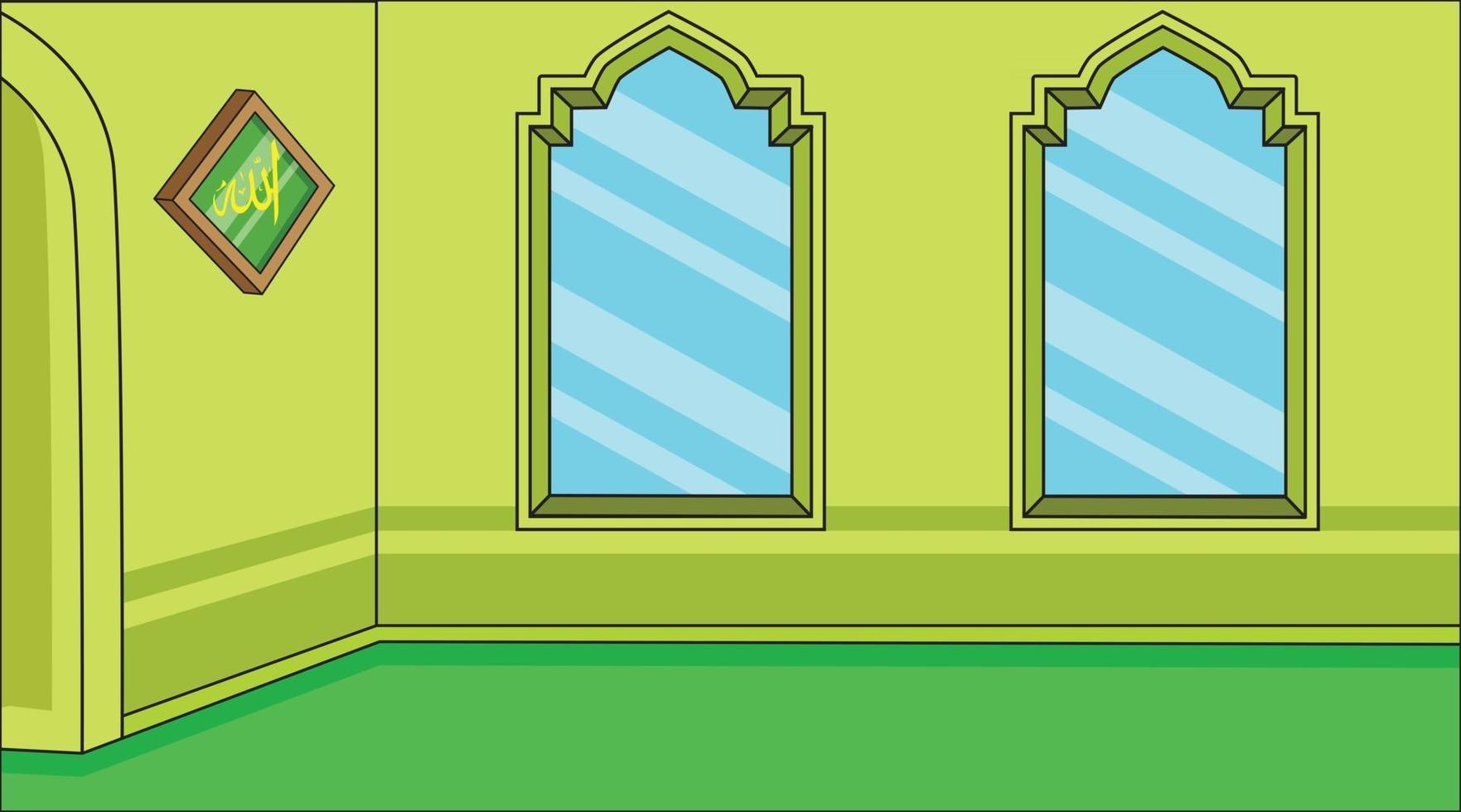 Background muslim religious inside mosque . With ornament muslim.Background muslim illustration. vector