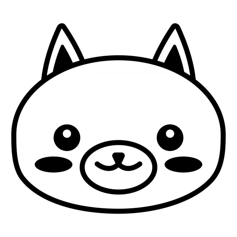 lindo animal kawaii animal vector