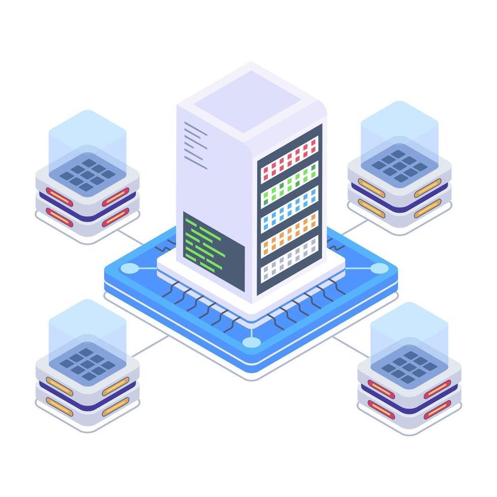Distributed Servers and Computing vector