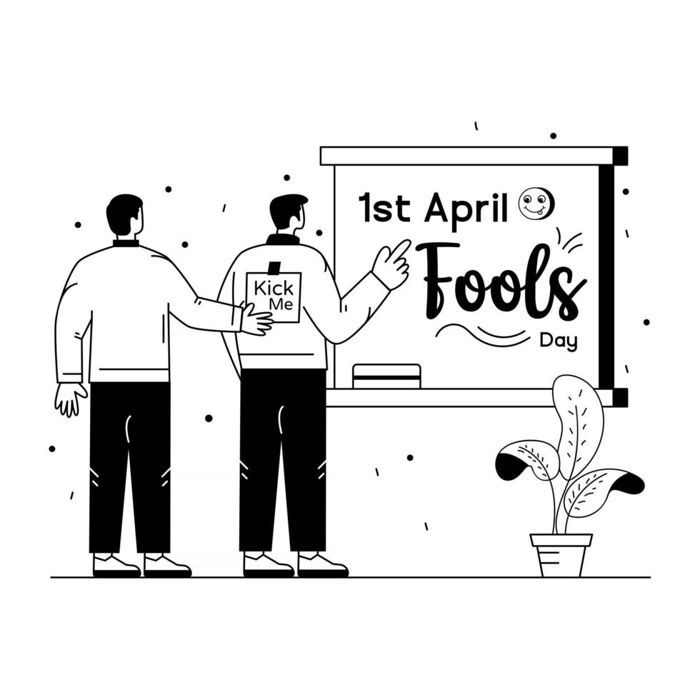 April Fool Day vector