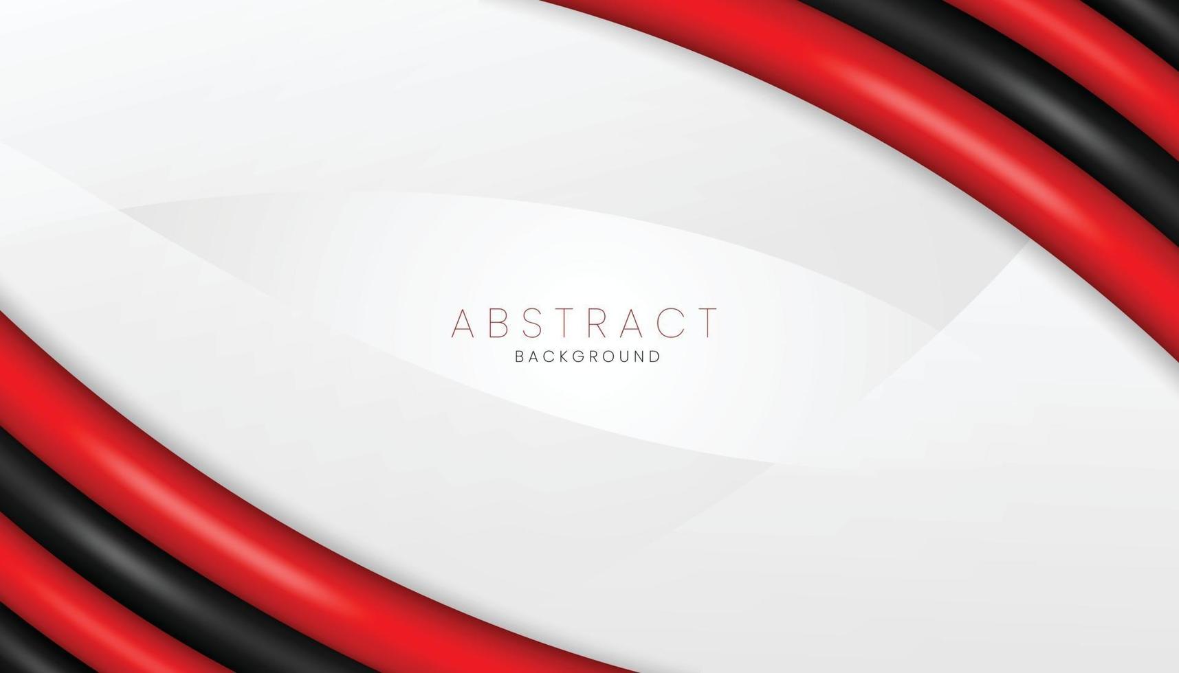 Concepto de banner de fondo abstracto 3d realista rojo y negro vector
