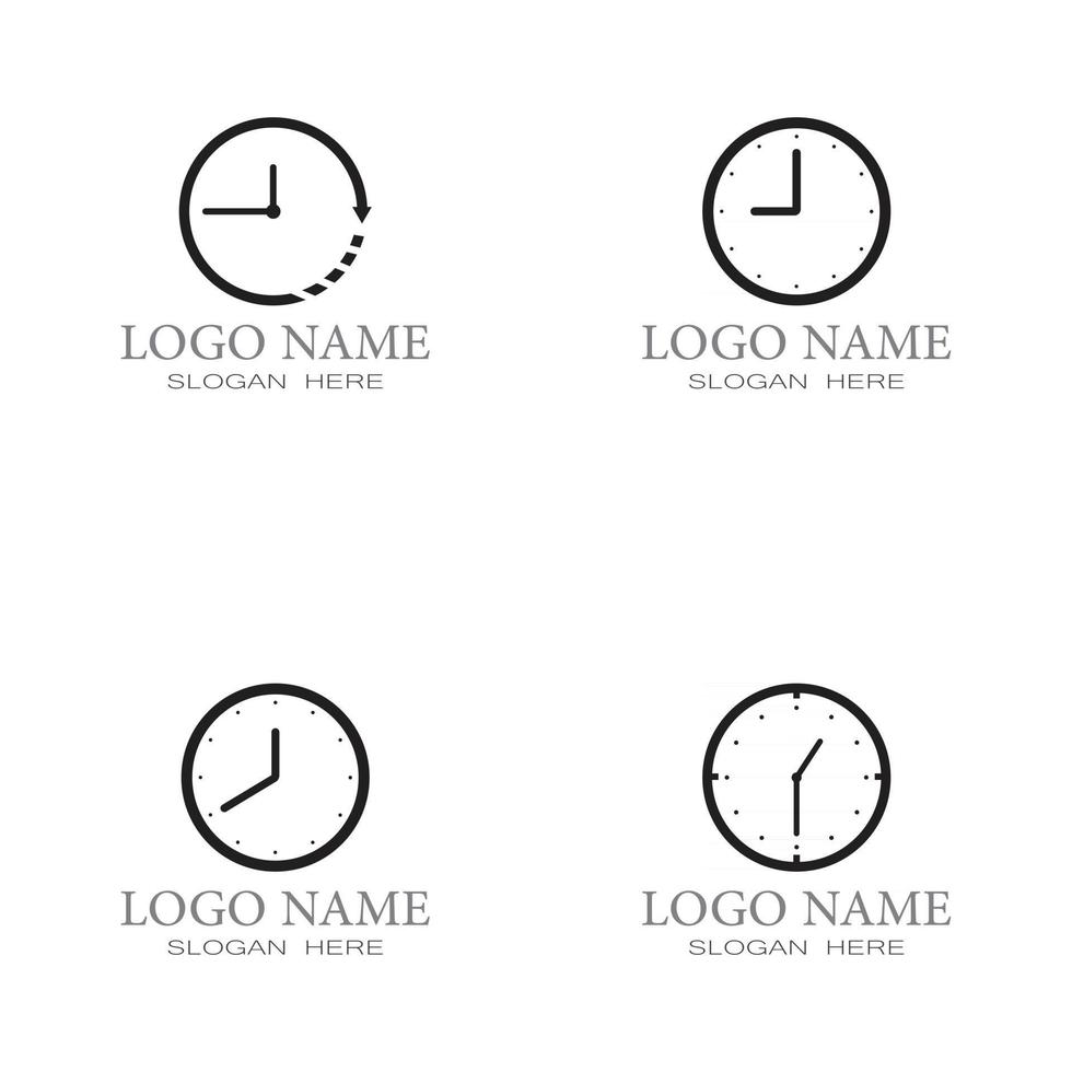 vector de diseño de logotipo de icono de tiempo rápido