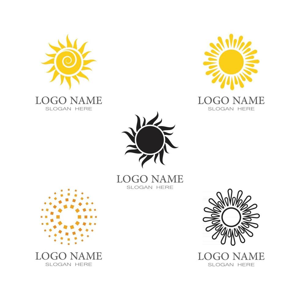 Sun Vector illustration Icon Logo Template design