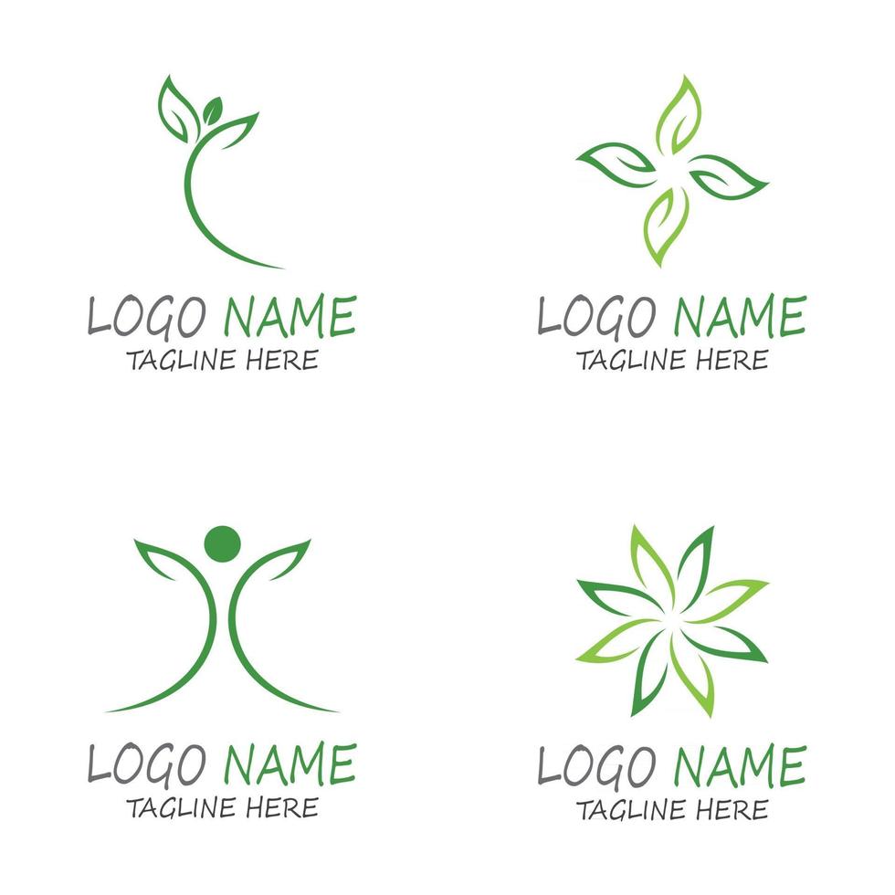 Leaf icon Vector Illustration design Logo template