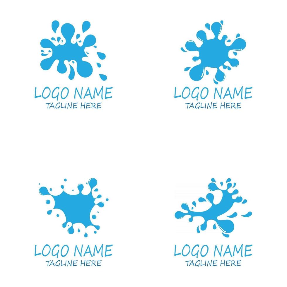 water splash icon vector illustration design template