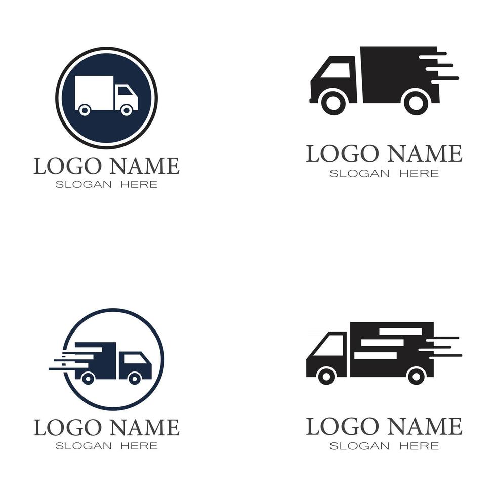 Delivery Truck Icon Vector Design Logo Template