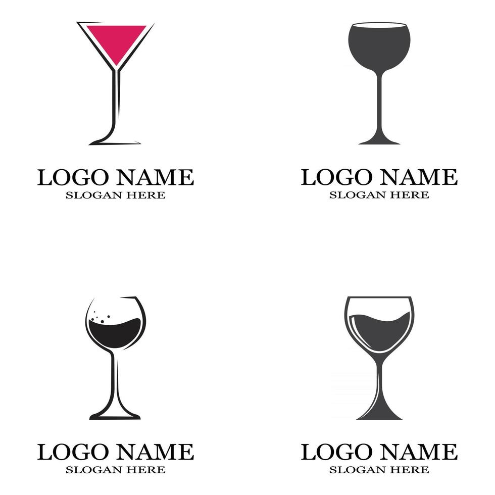 wine glass icon vector illustration template