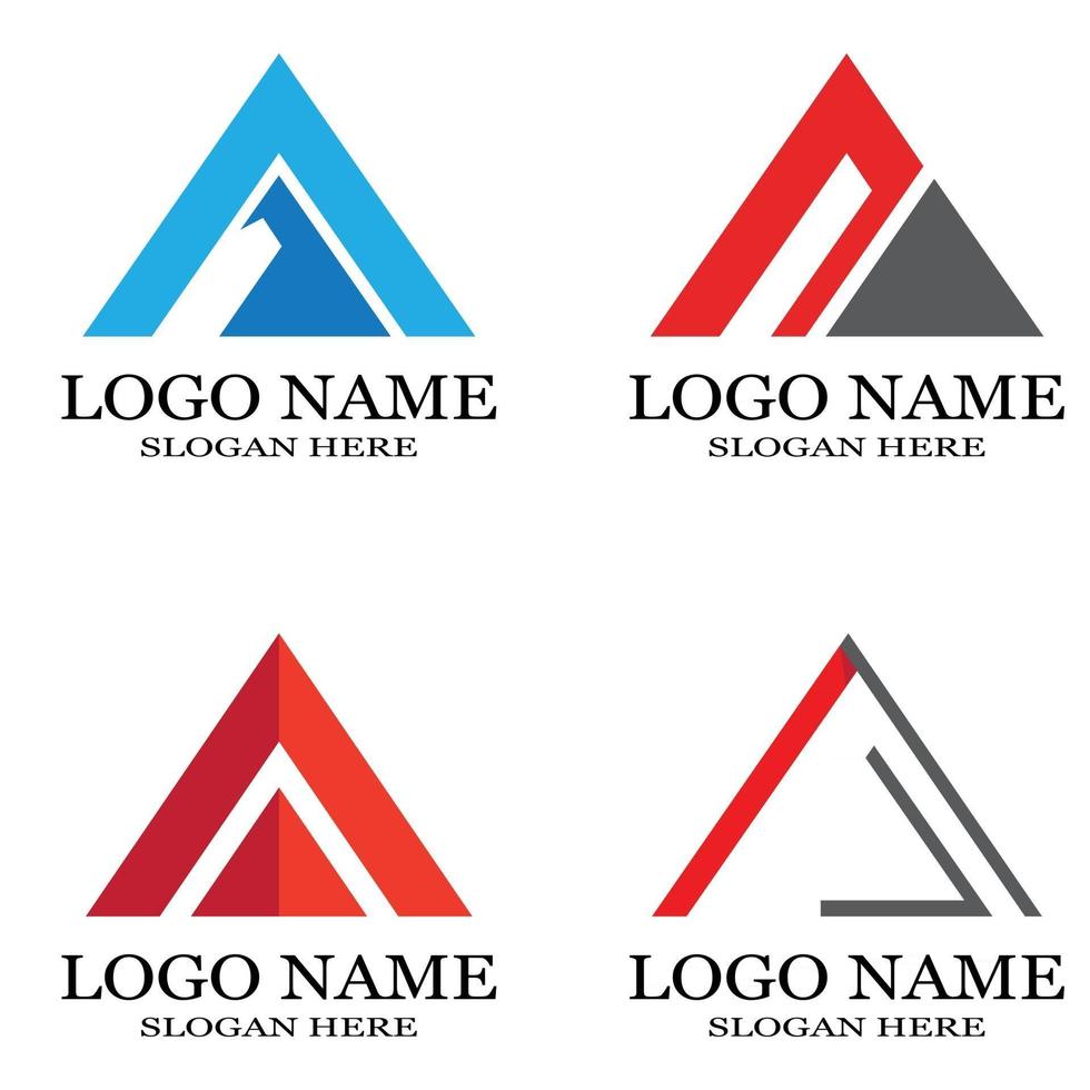 A Letter Logo Template vector icon illustration design