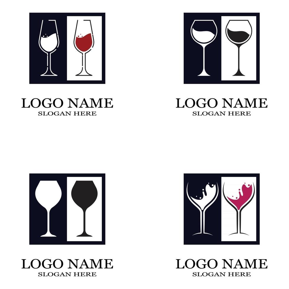 wine glass icon vector illustration template